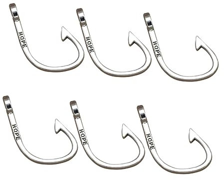 Operitacx 20St kreativität kreativekraft trailer charisma fashion coubracelets Handgemacht armschlinge armbinden slap bracelet Anhänger aus Legierung DIY Anhänger Charms Angelhaken Schmuck