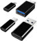 4 Stück USB C Adapter, USB C zu USB 3.0 OTG Adapter, Micro USB auf USB C Adapter, Lightning Buchse auf USB-C Stecker Adapter Kompatibel mit iPhone, Samsung Galaxy, MacBook Pro, Laptop