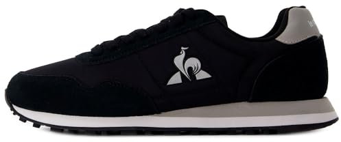Le Coq Sportif Astra_2, Zapatillas Unisex Adulto, Negro y Plateado, 44 EU