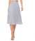 Durio Midirock Damen Faltenrock Plissee Damenrock Leicht Casualrock Chiffon Röcke A-Linie Grau A 36 (Tag Size S)