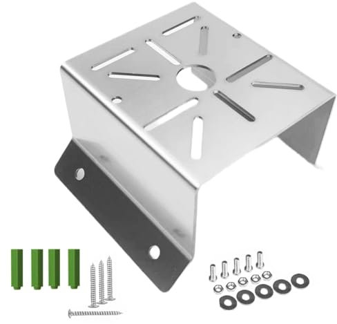 Coolotic CCTV Security Camera Corner Mount Bracket, Stainless Steel Wall Corner Adapter Mount Bracket for Universal PTZ Security Camera Mounting Surveillance System