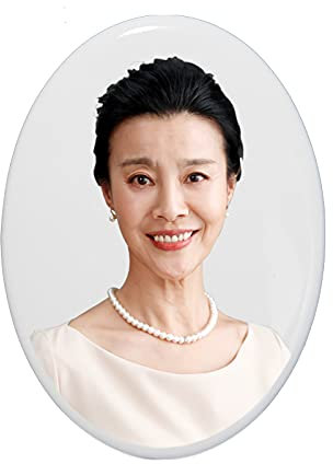 Personalisiert Grabsteinbild Oval Grabplatte Individuelles Porzellanbild mit Bild Gedenkstein Mensch Trauertafel Friedhof mit persönlichem Foto Grabdeko wetterfest Gedenktafel (Bunt, 4 Zoll)