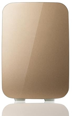 Yajuer Compact Refrigerator, Personal Travel Mini Refrigerator, Single Door Small Fridge for Bedroom, Office, Dorm, Car, Living Room, Food, Drink(Color:Champagne gold)