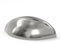 goldenwarm 6 Pack Brushed Satin Nickel Cup Handles for Drawers, 76mm Hole Centers Silver Kitchen Cupboard Handles Zinc Alloy