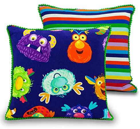 Bine Brändle - Dekokissen - Bunte Auswahl - Kissen mit Füllung - Mandalas - Bordürenliebe - Blüten - Blätter - Seerosenteich - Unterwasserwelt - Herzen - Monster - Regenbogen