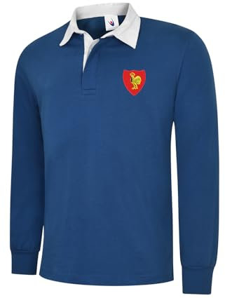 Uneeek Clothing France Maillot de rugby à manches longues 6 nations Rugby, bleu marine, XXL