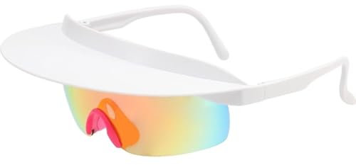 Keuyeo Cycling Glasses with Brim Cycling Glasses One-piece Visor Outdoor Sport Sunglasses Cycling Sunglasses Uv400