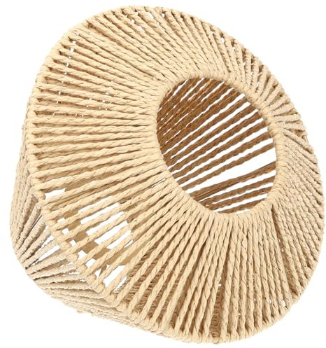 KITANDOVE Abat-jour Tressé Paille Pour Lampe Suspendue Style Rustique Décoration Élégante Pour Maison Restaurant Mariage Et Fête