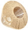 KITANDOVE Abat-jour Tressé Paille Pour Lampe Suspendue Style Rustique Décoration Élégante Pour Maison Restaurant Mariage Et Fête