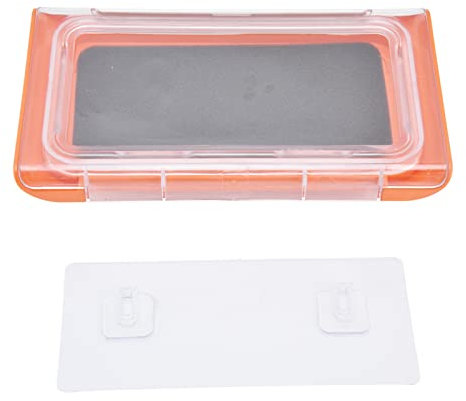 Kuuleyn Wasserdichter Dusch-Handyhalter, Dusch-Handyhalter, wasserdichte Badezimmer-Telefonbox, 360-Grad-Drehung, Wandmontage-Handyhülle (Orange)