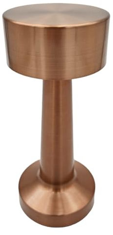Meinposten Lampe LED ohne Kabel Touch Tischleuchte Tischlampe Leuchte kabellos dimmbar (Kupfer, Höhe 21 cm (Modell Ella))