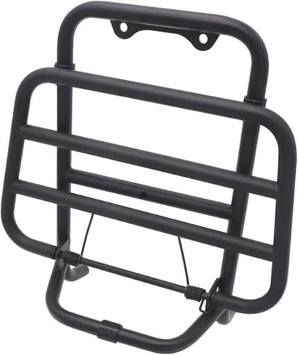 DZSGJNOF pour Vespa pour GTS 300 2018 2019 2020 2021 2022 2023 Porte-Bagages Avant De Moto Étagère Avant Support De Porte-Bagages Avant Moto Support Porte Bagages(Noir)