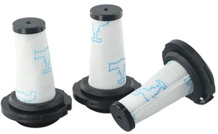 1/3 Stück Waschbare Filter. Kompatibel Mit Rowenta ZR009010. Elektrische Besen X-Force Flex 9.60 X-Nano Essential Staubsaugerzubehör(3 Pack)
