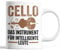 Cello Tasse | Cello das Instrument für intelligente Leute | Cello Geschenk Musik Tasse Cellospieler Kaffeebecher lustig