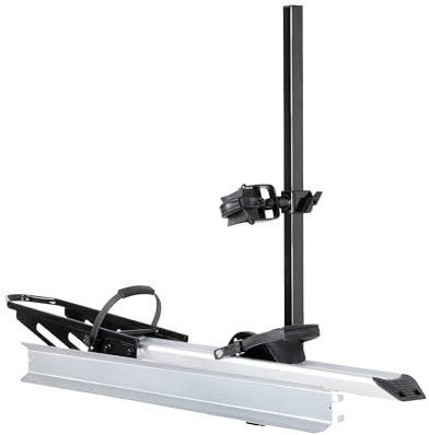 YOUNG ELECTRIC Single 1-Ebike Rack Hitch Mount with Ramp Foldable Bike Carrier 100 lbs. Capacity for Cars SUV Truck Trailer and RV