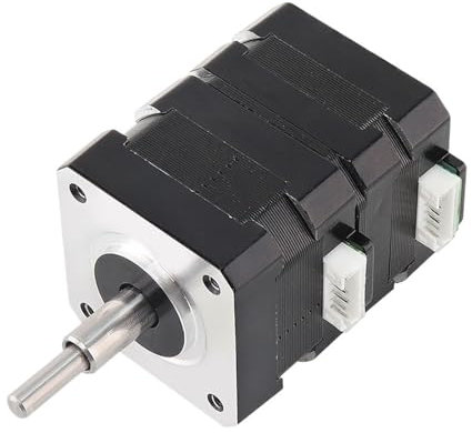 YQVEOT Schrittmotor, 42CD55-0805 Doppelschicht gestapelt 1,6 A 270 mN.m Nema17 Schrittmotor Vorwärts Rückwärts Automatischer Mikroschrittmotor CNC-Fräsen