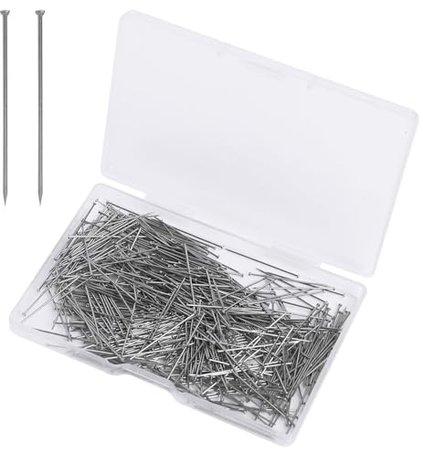 Stecknadeln Ohne Kopf, Feine Gerade Pins, 500 Stück 26 mm Stecknadeln Nähen, Metall Wiederverwendbar Satinnadeln, Stecknadeln Nähen für Schmuck Herstellung Nähen Handwerk