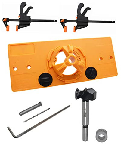 Gadpiparty 1satz Hinge Hole Drilling Guide Für Holzarbeiten Präziser Scharnierloch-positionierer Clips Effizientes Werkzeug Zur Schnellen Montage Von Verdeckten Scharnieren