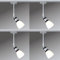 4er Set Paulmann URail Spot Schienensytem Stangensystem 230V Chrom matt inkl. LED Leuchtmittel (95307.04)