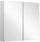 HollyHOME Bathroom Mirror Cabinets 90x80x13cm Extra Large Double Mirror Door Wall Mounted Cupboard Medicine Storage Cabinet, White