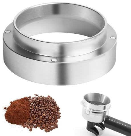 51mm Dosierring Kaffee, Normcore Dosiertrichter, Siebträger Zubehör, Kaffeedosierring mit Magnet, Kaffeemaschinen-Einfülltrichter, für Siebträger【Innendurchmesser 5,1 cm, Außendurchmesser 6,2 cm】