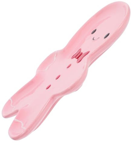 Zerodeko Bandeja de Postres de Jengibre Forma de Hombre Plato de Cerámica Rosa para Snacks Navideños para Fiestas y Decoraciones de Navidad Bandeja de Frutas y Dulces