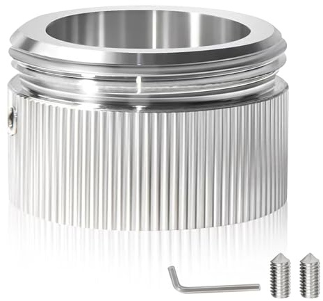 Heizungsventil Adapter, Heizkörperthermostat Adapter 304 Edelstahl,M30x1,5 Gewinde für RA/RAV/RAVL Heizkörperventil Ventile, mit Sechskantschlüssel, Kompatibel mit Danfoss Thermostatventil (1 PCS)