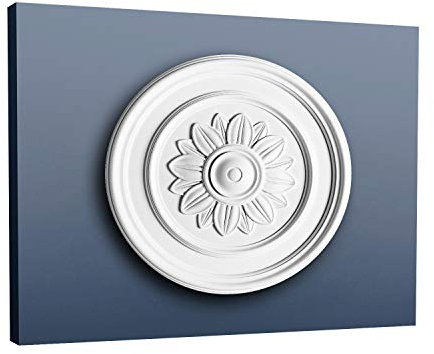 Deckenrosette Stuck Orac Decor R46 LUXXUS Rosette Decken Wand Dekor Element hochwertig stabil | 53,50 cm Durchmesser