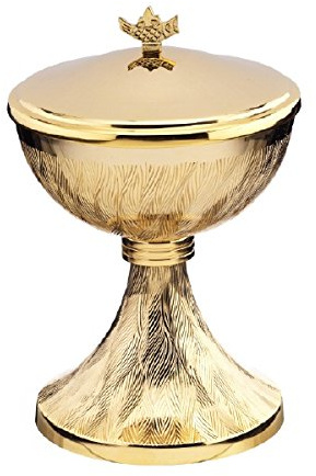 Ciborium vergoldet, Höhe 17cm