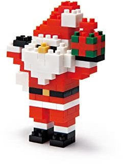 Nanoblock 58514195 - Weihnachtsmann, 3D-Puzzle, Mini Collection, Schwierigkeitsstufe 1, leicht, 140 Teile