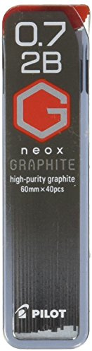Pilot Porte-mine Neox Graphite 0,7 mm, 40 mines 2B