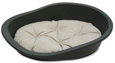 Rosewood Sonny Classic 110 Plastic Dog Bed, Graphite