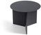 Hay Slit Table Round Beistelltisch, Stahl, Black, 35,5cm, Schwarz