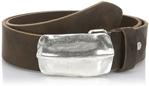 MGM Unisex Sirano Gürtel, Braun (DKL.Braun-geflammt 3), 90 cm (Herstellergröße: 90)