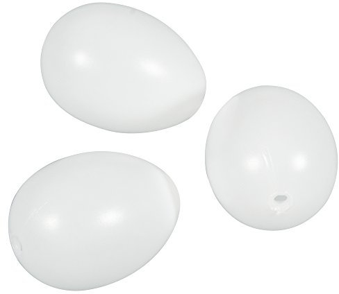 Rayher 3905500 Plastik-Eier, 6 cm ø, SB-Btl 10 Stück