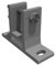 VANA SPP058 Lot de 3 supports muraux pour store 40 mm, en aluminium, gris, avec fixation