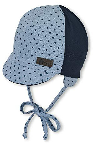 Sterntaler Baby - Jungen Schirmmütze Mütze, Himmelblau, 43 EU