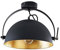 Lindby LED Deckenlampe Metall schwarz, gold matt Ø 31 cm Deckenleuchte 1x E27 max. 60W ohne Leuchtmittel Deckenbeleuchtung Wohnzimmer Esszimmer