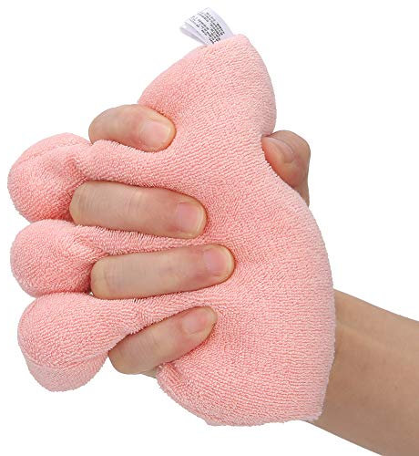 Kegel mit Fingertrenner, Fingerkontrakturkissen Hand- und Fingerhilfe für Kontraktur- und Hautschäden, komfortabler Schutz und Fingertrennung (Rosa)