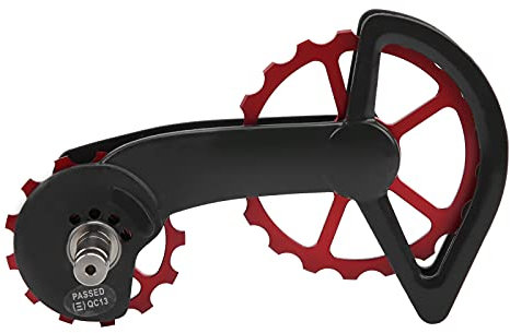 13T 19T Schalträdchen Schaltwerk Pulley Roller Wheel Rennrad Fahrrad Pulley Schaltwerk Führungsrad(rot)