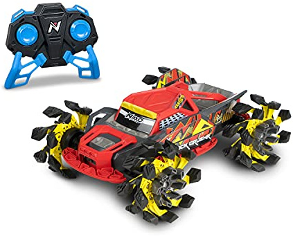 Nikko RC 10212 Rock CrushR - Coche teledirigido teledirigido, vehículo todoterreno hasta 14 km/h, ruedas automáticas, agarre extra, alcance de 100 m, 2,4 GHz, niños a partir de 6 años y adultos, aprox