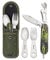 Tiendas LGP, ALBAINOX - 33044- Set Cubiertos multiusos, Plegable, Navaja, Cuchara y Tenedor, Bushcraft