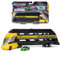 Bandai - Micro Machines - Le Camion Transporteur - Camion 30 cm de Long et Son véhicule Exclusif Inclus - JW0027