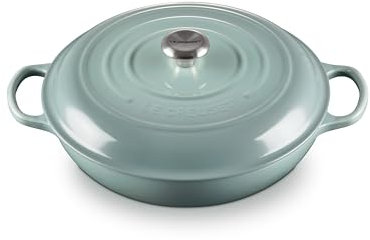 Le Creuset Enameled Cast Iron Signature Braiser, 5 qt., Sea Salt