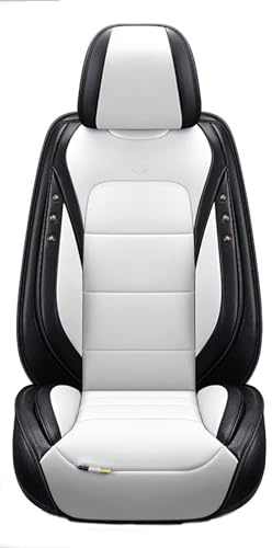 nenyan Autositzbezüge Komplett Set Universal | Schonbezüge für Audi a4 b5 / a4 Quattro / a4 Avant / a4 es / a5 s / a5 b8 / a6 | Auto Sitzbezüge weißer Standard
