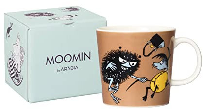 Arabia Tasse mit Mumin-Design, Sammeltasse, 0,3 l, Keramik, Moomin by Arabia, Stinky in Action, 1065643