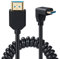HUHANGGod 8K Mini HDMI auf HDMI 2.1 Spiralkabel, Federgold, HDMI auf Mini HDMI-Kabel, 8K @ 60Hz 48Gbps, unterstützt dynamische HDR für Kameras, Camcorder Raspberry Pi (gerade) (Up)