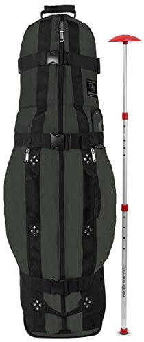Club Glove The Last Bag Medium Collegiate Golf Travelbag - Golf Reisetasche mit Rollen incl. Stiff Arm Schlägerschutz (Tactical Gray)