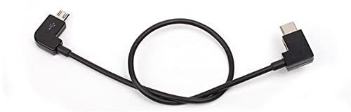 MotuTech 30cm Câble de Données pour DJI Mini SE/Mavic Mini/Pro/Spark/Mavic Air/Mavic 2 connecter Télécommande à Téléphone Tablette Micro USB Type C iOS (Micro USB vers Type C)