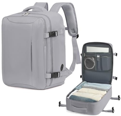 Lossga Sac a Dos Voyage Cabine Avion Valise Cabine 45x36x20 pour Easyjet Bagage Cabine Sac de Voyage Sac Voyage Cabine Sac pour Easyjet 45x36x20 Sac à Dos Femme Homme